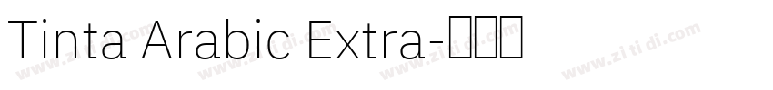Tinta Arabic Extra字体转换